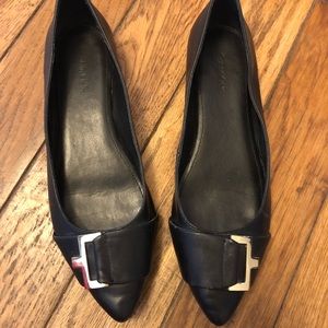 Calvin Klein Black Buckle Flats size 8